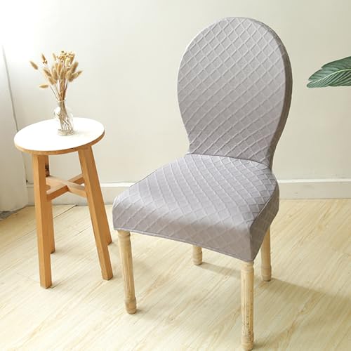 Fundas protectoras para asientos de banquetes lavables elásticas y gris claro 3