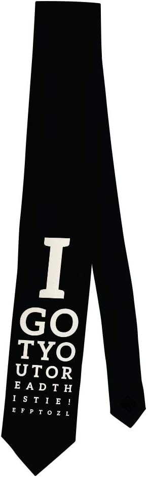 Eye Doctor Gifts I Got You to Read This Eye Exam Chart Tie Ophthalmologist or Optometrist Necktie