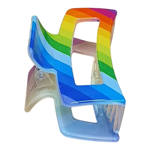 Mibella Beauty & Co Rainbow Pride Haarklammer, Regenbogen Haarspange, Großer Haar Zwicker für Styling und Haarschmuck - 24941