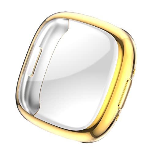 LICHIFIT Fitbit versa4pیP[X Jo[ TPU X}[gEHb`Jo[ EȒP ϏՌ h~y  ANZT[ (S[h)