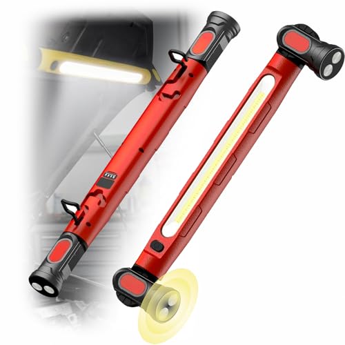 Lampe de travail rechargeable 3000 lm avec batterie 5200 mAh rouge