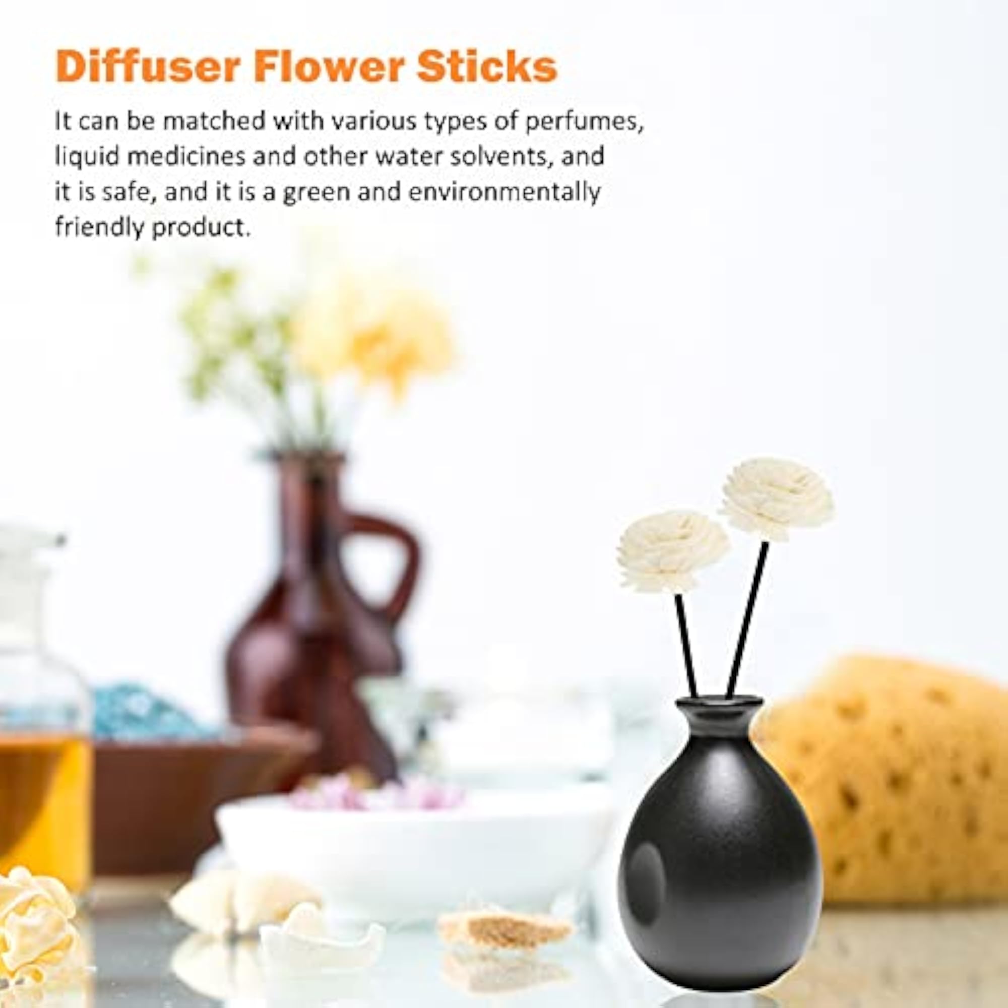 Aroma Volatile Flower Sticks Diffuser Sticks, Essential Aromatherapy