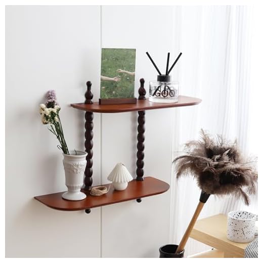 37+ Vintage Kids Room Ideas to Inspire Your Decor 5 FRIADE 2-Tier Wall Mounted Floating Shelf with Two Roman Column,Decorative Display Shelf for Entrance,Bathroom, Bedroom, Living Room, Kitchen,Office (Brown)