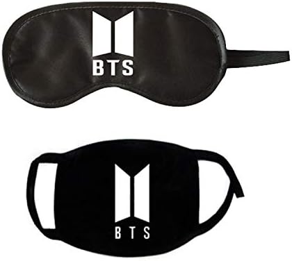 JinYu 2 Set BTS Sleep Eye Mask Bingtan Soft Sleeping Mask for Men and Women