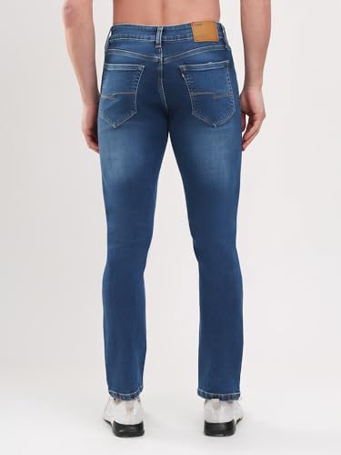 Image of SPARKY Men Narrow Fit Solid Jeans |Stretch Denim Summer