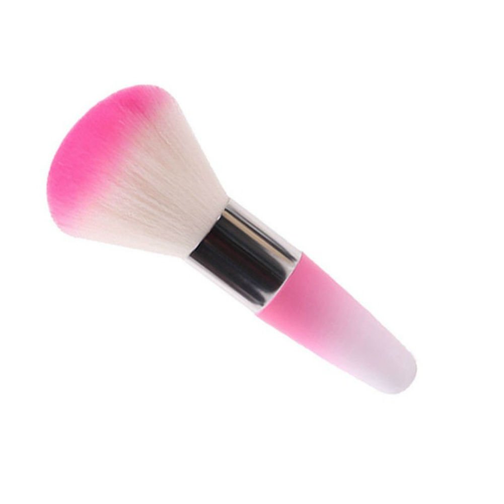 1 Piece New Soft Nail Tools Legal Brush Remove Dust Powder for Acrylic Nails And Nail Art Dust Cleaner Nail Brush (Pink)