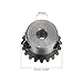 HARFINGTON 2pcs Bevel Gear 1M 20 Teeth 5mm Shaft Hole 1:1 Tapered Bevel Pinion Gear 45# Steel 1 Module 90 Degree Steering Gear with M5 Fixing Hole, for Hardware Mechanical Rotation