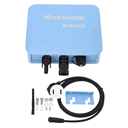 Image of MPPT Solar Inverter, IP65 Aluminum Alloy Micro Grid Connected Automatic Recognition Inverter with Instruction Manual, US Plug (500W)