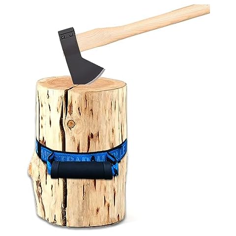 Log Splitting Strap | Easy Carry Strap with Handle for Safely Moving and Lifting and Carrying Heavy Boxes, Groceries, Luggage, Beach Items, Skis, Camping (8ft. Length, 75lb. Capacity) Cover