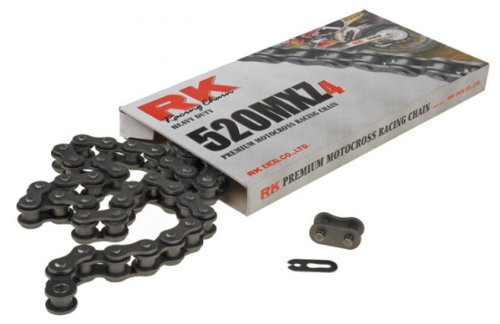 RK Racing Chain 520MXZ4-124 124-Links MX Chain with Connecting Link