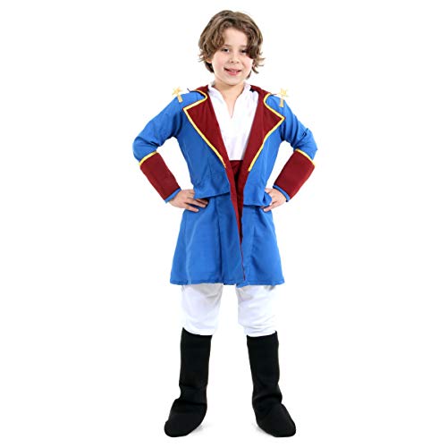 Sulamericana Fantasias O Pequeno Princípe Infantil , P 3/4 Anos, Azul/Vermelho/Branco