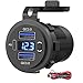 Cargador De Coche USB C De 60 W, Cargador USB Toocki De 3 Puertos PD Y QC3.0 Con Cable En Espiral Tipo C De 30 W, Adaptador De Cargador Rápido Para