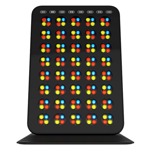 GOURIXIN Dispositivo de Terapia de luz roja para Uso doméstico, Panel de luz roja de Grado clínico con infrarrojo cercano (850 NM, 633 NM, 590 NM y 415 NM) para la Belleza de la Piel