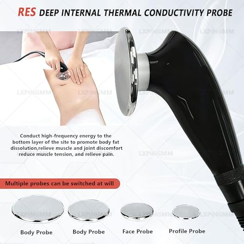 Lxpingmm Terapia Tecar Portatile A 448 Khz,Terapia Tecar Res/Cap 448K,Apparecchiatura Estetica Per La Perdita Di Peso Utilizzata Per Il Rassodamento Della Pelle Nei Centri Estetici - 5