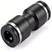 utah pneumatic 10 Pack Plastic Push to Connect Fittings Tube Connect 1/4 inch Straight od Push Fit Fittings Tube Fittings Push Lock (1/4" Straight)