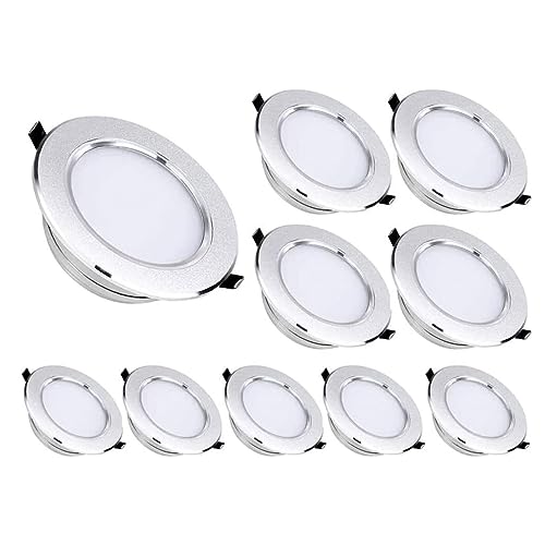 Foco empotrable LED de Techo con diseño de máscara cepillada, Panel de 7 W, 9 W, 12 W y 15 W, iluminación Decorativa para pasillos, Salas de Estar y dormitorios.