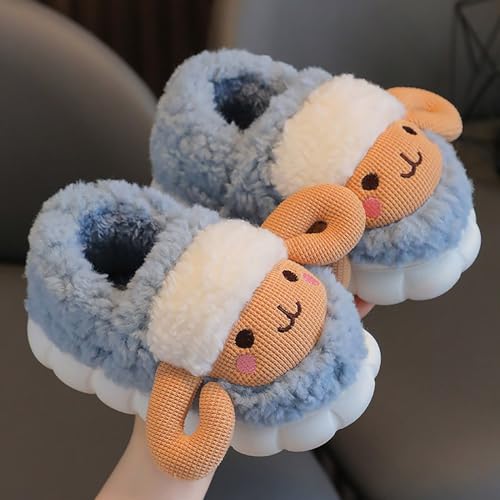 Kids Plush Slippers Girls Boys Cute Fuzzy House Shoes Warm Memory Foam Slippers Bedroom Slides for Indoor Outdoor3