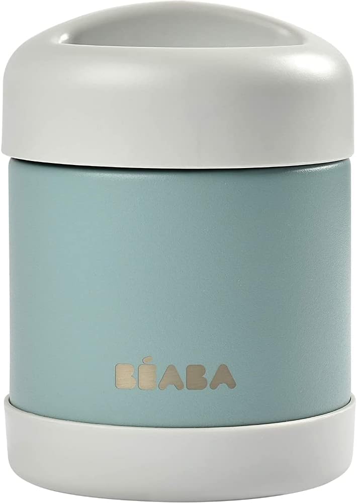 BEABA Stainless Steel Isothermal Portion 300 ml (Light Mist/Eucalyptus Green)