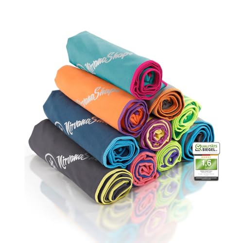 NirvanaShape Mikrofaser Handtuch - Reisehandtuch Badetuch für Urlauber - kompakte schnelltrocknende Microfaser Handtücher als Strandtuch Sporthandtuch - für Reisen Camping Sport - 100 x 50 cm
