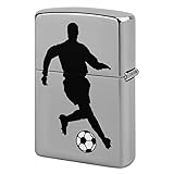 銅製ライターケース ジッポライターカバー ワールドカップサッカー フットボール Zippo兼用 両面印刷 保護シェル 喫煙具 シルバー 鏡面光沢 カモフラージュデザイン 個性 防風