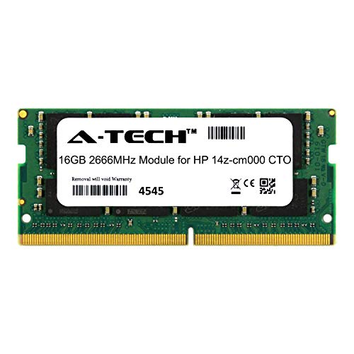 A-Tech 16GB ���W���[�� HP 14z-cm000 CTO �m�[�g�p�\�R�� & �m�[�g�u�b�N�Ή� DDR4 2666Mhz ������ RAM (ATMS379056A25832X1)