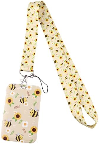 Nurse Lanyard With Clip Card Holder For ID Keys, Neck Strap With Hard Plastic Case