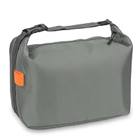 Large Capacity Lunch Bag for Men & Women, Waterproof & Oil-Proof Insulated Lunch Box Bag, Portable for Office, School, Picnic (Grey)