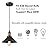 CLAXY Farmhouse mini Pendant Light Adjustable Bronze Hanging Pendant Lighting for Kitchen Bar Restaurant Bedroom-3 Pack