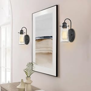 Kira home rayne 95 modern wall sconcebathroom light seeded glass matte black finish  urban country home decor