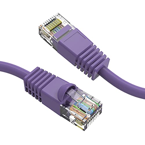 Cable Ethernet Cat 6 125 pies Paquete de 20 Morado UTP