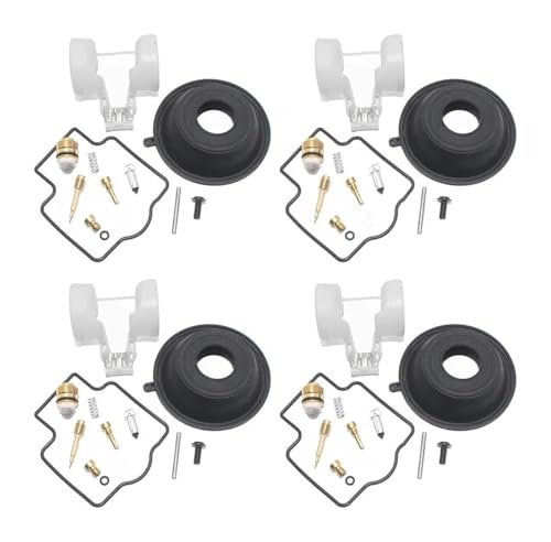 Kits Reparación Carburador Para K&awasaki ZX600 ZZR600 1990-1995 Asiento De Válvula De Flotador Junta De Cámara De Diafragma De Vacío Kit De Reparación De Carburador(4 Repair Kit)