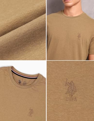 Image of U.S. Polo ASSN. Mens Crew Neck Embroidered Logo I633 Lounge T-Shirt - Pack of 1