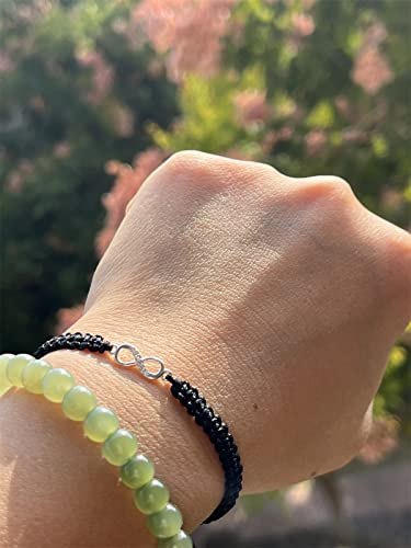 Bracelet symbole infini 925 ajustable pour rompre la distance - 5