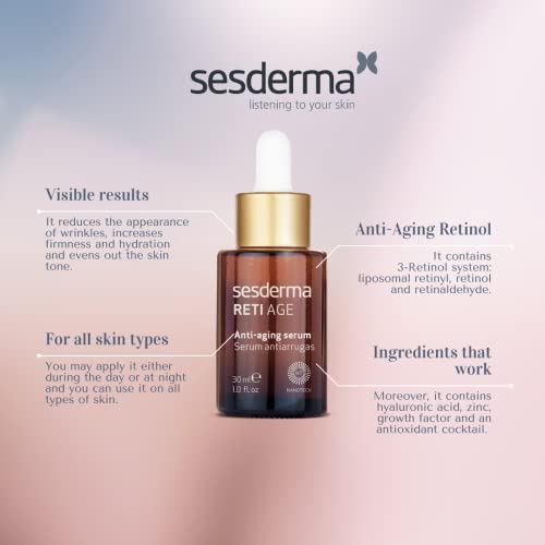 Sesderma Retiage Antiaging Facial Serum, 30ml - Image 3