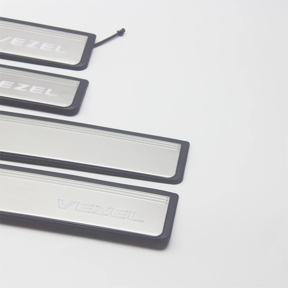 OLIKE for Honda Vezel 2022 2023 2024 Fashion Style Led Door Sill Scuff Plate Guard Sills Protector Trim
