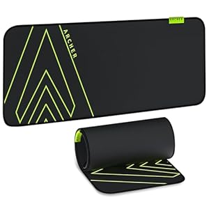 Archer Tech Lab Quiver 300 XL Gaming Mousepad, Night Glow Design, Anti Fray Edges, High Speed+Low Friction Jacquard Cloth Surface, Hexagonal Anti Skid Base, Water-Resistant, Sturdy Multi-Layer Built