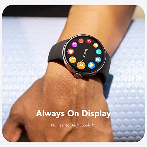 Parsonver Smart Watch Answer Make Call, Amoled Always-On Display Smartwatch For Android And Ios Phones With Bluetooth Call/Dial, Fitness Activity Tracking, Sleep Monitor, Pedometer, Black, Airor1 #TOP4