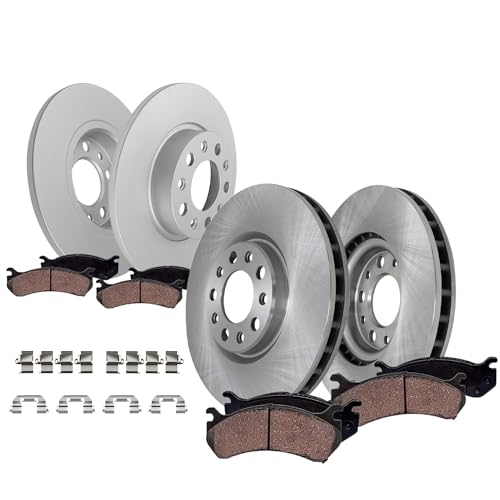 Detroit Axle - Brake Kit for Jeep 2015-2022 Renegade 2016-2020 500X, Disc Brake Rotors 2017 2018 2019 Ceramic Brakes Pads with Hardware Replacement : 12.00