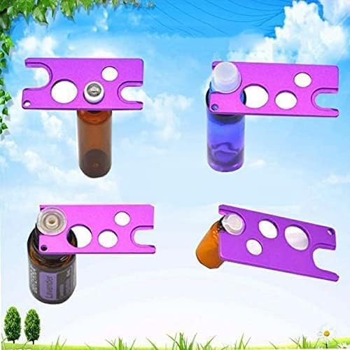 Décapsuleur d'orifice en métal violet pour huile essentielle et décapsuleur 123456r pour boules et bouchons, tire-bouchons et ouvre-bouteilles, outils de bar et verres – Image 3