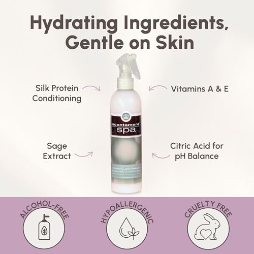 Image of Best Shot Scentament Spa Botanical Body Splash, Body Spray For Pets, Cat And Dog Cologne Spray, Cucumber Melon, 8 Oz.