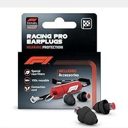 Alpine F1® Racing Pro Tapones de Oídos para Carrer...: PREVENCIÓN DE LOS TRUBLES AUDITIVOS & REDUCIR EL RIESGO: El nivel de ruido en las afueras de un circuito miedo supera los 110dB y causar daño auditivo irreversible! DISFRUTA DE LA CARRERA: gracias a AlpineAcousticFilter podrás disfrutar de la carrera...