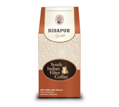 Sidapur - South Indian Filter Coffee Packet|Roasted & Ground|80% Coffee, 20% Chicory (500g)