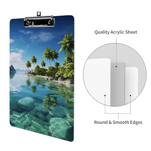 Porte-bloc acrylique A4 rigide pour écrire debout sans table ni support - 3