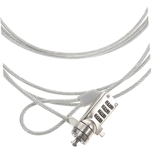 ARTIBETTER 1.8m Laptop Security Cable Lock Antitheft Notebook Lock Password Cut-Resistant Design Compatible Laptops and Desktops Easy One-Hand