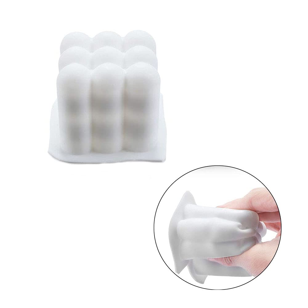 Moules Bougie Cierge Lot De 3 Bougies En Silicone 3D Pour Arroser - Moule à Bougie En Silicone - Bougies En Résine à Bulles - Moule à Cire De Soja Fait à