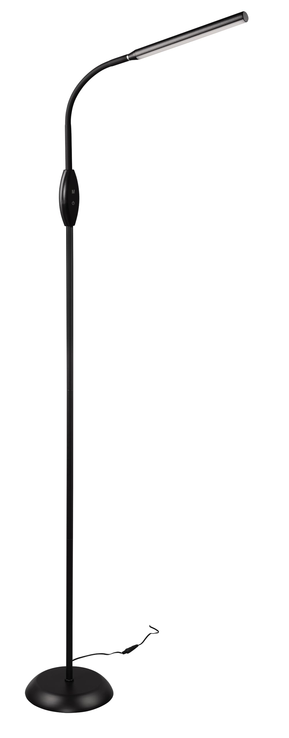 Reality Leuchten LED Stehleuchte Toro R47641102, Kunststoff Schwarz matt, inkl. 5 Watt LED, Touch Dimmer, Lichtfarbe wechselbar, Flexarm |