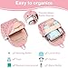 LOIDOU Schulrucksack Mädchen & Jungen Teenageralter Leichter Rucksack Damen für Schule Wasserabweisend Daypack Bookbag Colleg Work (Strawberry rosa Cord)