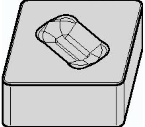 Insert rotatif CNMX WIDIA 2952122 en céramique pour usinage mécanique