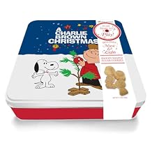 Music & Lights Peanuts and Charlie Brown Tin w/ 12oz of Sugar Cookies 12, Ounce