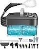 Mecmic Upgrade Nettoyeur Vapeur Portable - 2500W, 6 Niveaux de Réglage, Réservoir D'eau 1,6L, 120 °C Vapeur, Chauffage en 15s,Portable avec 10 Accessoires, Nettoyage des Canapé,Sol,Vitre,Matelas,Gris